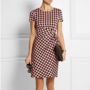 Diane Von Furstenberg Zoe Printed Silk Dress, Pink